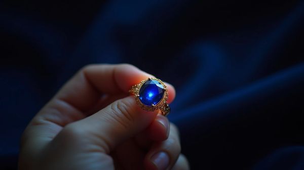 Étonnez-vous avec la bague saphir unique de l'Atelier du Diamant